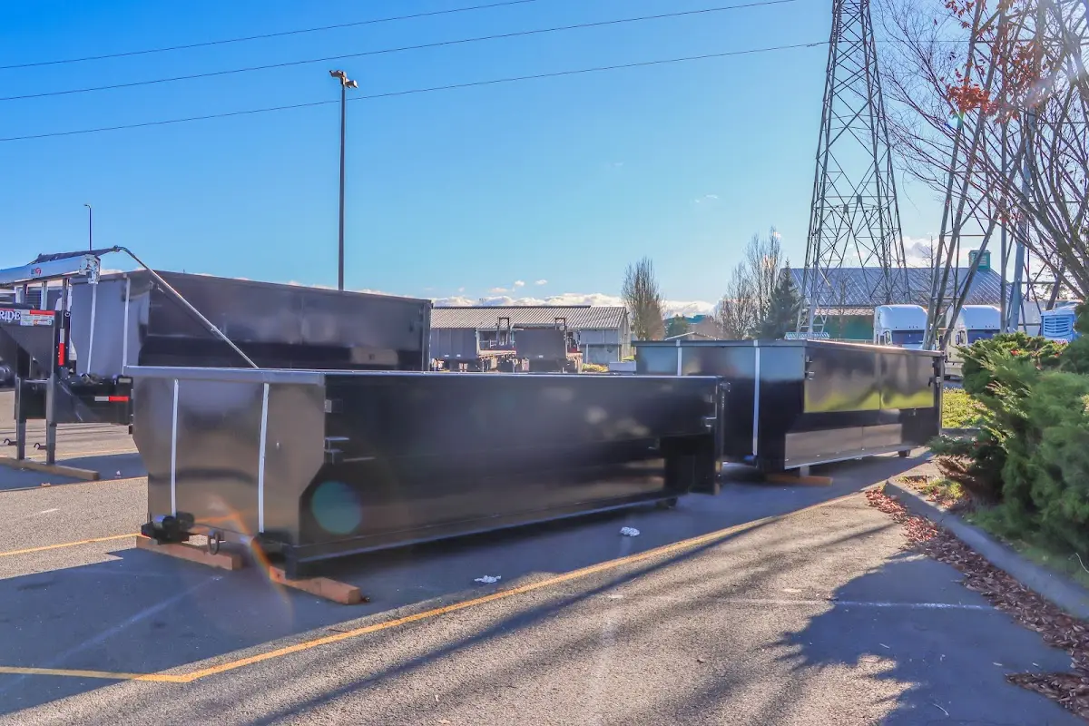 Roll-off dumpster ready for waste disposal at job site for Residential Dumpster Rental in San Carlos Park